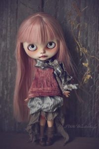OOAK Custom Blythe Doll Lillian Wearing Handmade Bohemian Layered Dress for 1/6 Scale Dolls by Petite Wanderlings