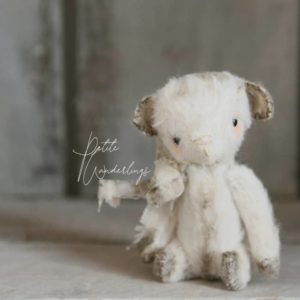 Little Lost Things Mini Mohair Collectable Plush Bear Toy for Blythe and 1/6th Dolls by Petite Wanderlings