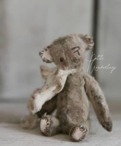 Little Lost Things Mini Mohair Collectable Plush Bear Toys for Blythe and Dolls by Petite Wanderlings