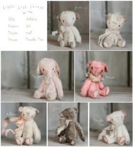 Little Lost Things Mini Mohair Collectable Plush Art Bear Toys for Blythe and Dolls by Petite Wanderlings