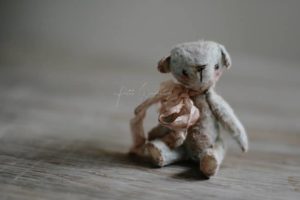 Little Lost Things Mini Mohair Collectable Plush Bear Toys for Blythe and Dolls by Petite Wanderlings