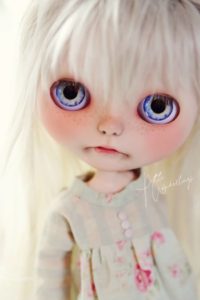 OOAK Custom Blythe Art Doll with Blonde Fringe by Petite Wanderlings