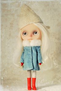 OOAK White Reroot Custom Blythe Art Doll by Petite Wanderlings