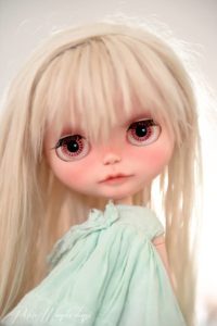 One of a Kind Custom Kenner Vintage Blythe Doll, Elodie with Straight Pale Mohair by Petite Wanderlings