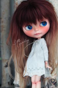 Custom Kenner Vintage Mohair Blythe Doll Beautiful Blue Eyes by Petite Wanderlings