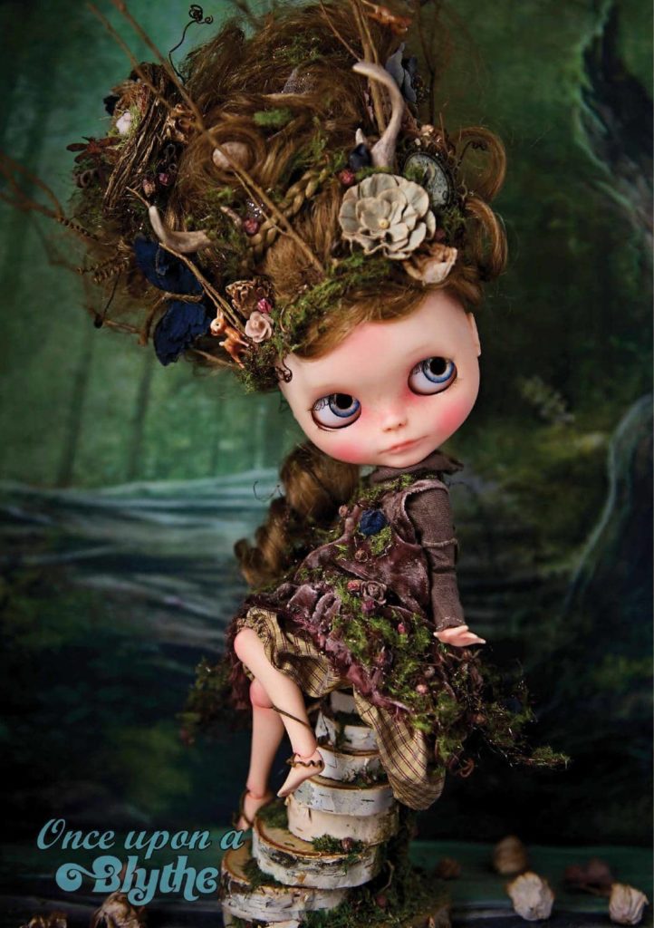 Oswen; OOAK Custom Blythe Art Doll by Petite Wanderlings for the Auguste Clown Once Upon a Blythe Exhibit