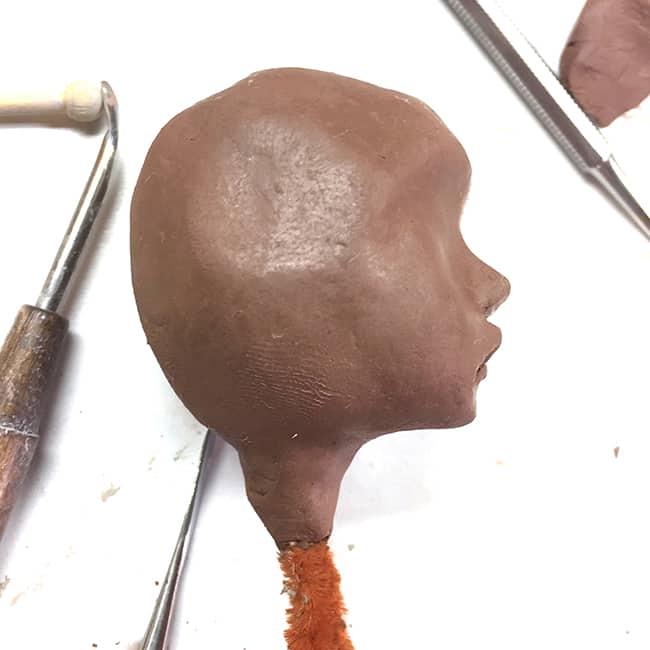 Face #44; Nobody -Air Dry Clay Profile
